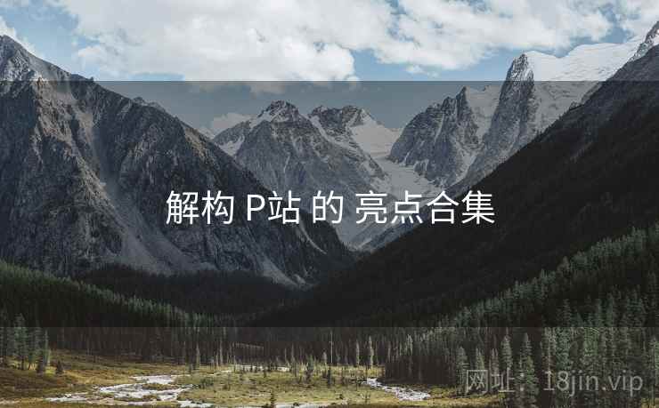 解构 P站 的 亮点合集